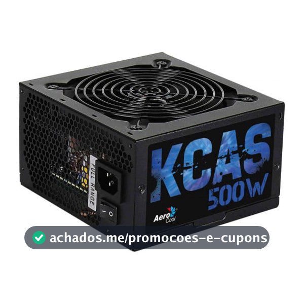 Fonte Aerocool KCAS 500W 80 Plus Bronze PFC Ativo